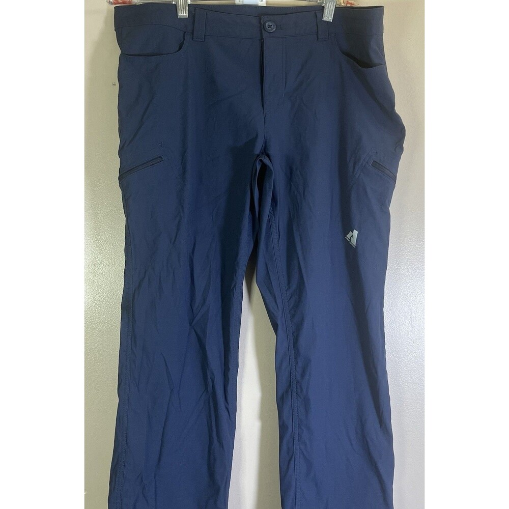 Eddie Bauer First Ascent Pants Womens Petite 14 Blue Navy Cargo Hiking